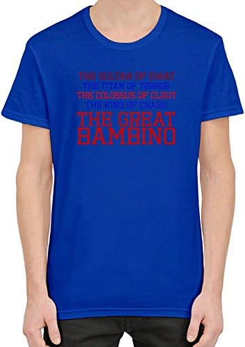 The Sultan Of Swat The Titan Of Terror Slogan Mens T-shirt Medium