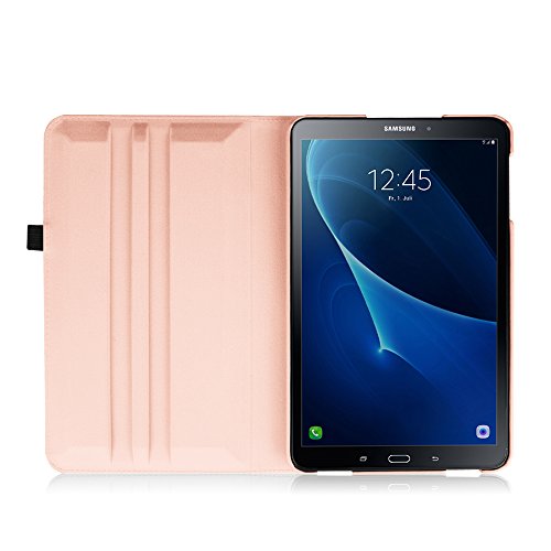 Fintie Samsung Galaxy Tab A 10.1 Hülle – 360° Drehbarer Stand Smart Cover Case Schutzhülle Tasche Etui mit Ständerfunktion Auto Schlaf / Wach Funktion für Samsung Galaxy Tab A 10,1 Zoll T580N / T585N Tablet (2016 Version), Roségold - 9