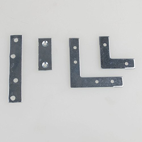 36 Stück Winkel, Stuhlwinkel Flachwinkel Winkelverbinder +160 Schrauben 27-75 mm - 2
