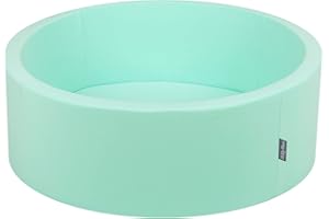 KiddyMoon Bällebad 90X30cm/KEINE Bälle Bällepool Ohne Bälle Für Babys Kinder Rund, Minze