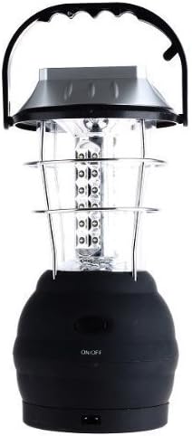 Super Bright Wind-up &amp; Solar 36 LED Camping Lantern Tent Lamp with Hook