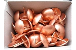 HEICO 50 LARGE copper on steel upholstery nails - 20mm (¾ inch) diameter head