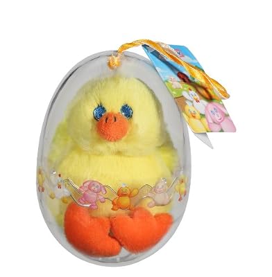 Gipsy - 070375 - Peluche - Oeuf Petit Poulailler - Poussin - Jaune - 11 Cm