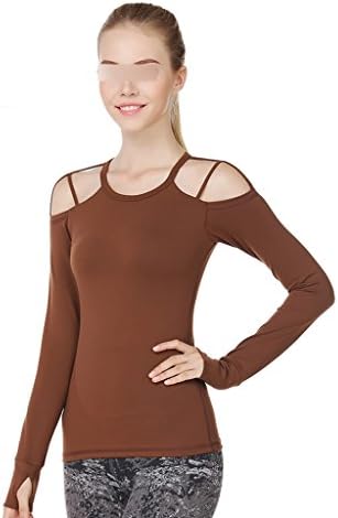 ZCJB Yoga Clothes Long Sleeves T-shirt With Chest Pad Fashion Thin Jogging Movement Fitness Clothing ( Size : S )