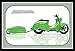 Produktbild Simson Schwalbe grün Blechschild Metallschild Schild gewölbt Metal Tin Sign 20 x 30 cm