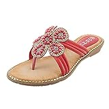 Moserian Summer Damen Damen Flat Bohemia String Sandalen Strand Freizeitschuhe