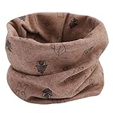 Mitlfuny Unisex Baby Kinder Jungen Zubehör Säuglingspflege,Kind Mädchen Jungen Cartoon Schal Muster Stitching O-Ring Baby Schal Halswärmer