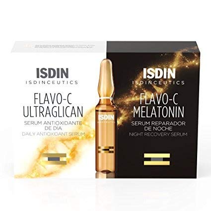 Isdinceutics- Flavo-c ultraglican- 2 fiale. + Flavo-c siero notte- 2 fiale.