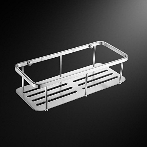 Konhard Wandregal für Badezimmer / Dusche, gebürsteter Edelstahl, rostbeständig, CS005