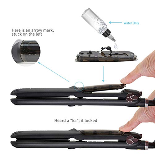 Multifunction Hair Straightener  2 In 1 Dry And Wet Dual Use Curls  Hair Straightener  Household Fast Heating Straight Hair Board