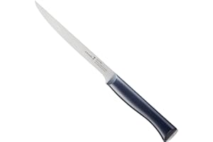 Opinel - N°221 Couteau Effilé Intempora - Lame 18 cm Acier Inox, Idéal Lever de Filets - Manche Polyoxyméthylène - Excellente Prise en Main - Garantie à Vie