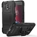 Produktbild MoKo Moto G4 / G4 Plus Hülle - [Heavy Duty Serie] Outdoor Dual Layer Armor Case Handy Schutzhülle Schale Bumper mit Gürtelclip und Standfunktion für Motorola Moto G4 / G4 Plus 5.5 Zoll 2016 Smartphone, Schwarz