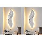 BASLASH Decor HUB Home Room decore LED Wall Light Sconce lamp Leave Leaf/Feather Mounted Modern Decorative Light Lamp for Liv