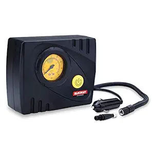 Car-Dec Black Tyre Inflator Liliput Awarded for Car Tires, Bikes, Bicycles & Other Inflatables- (Black and Yellow)