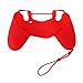 Produktbild TianranRT Weiche Silikon Skin Hülle für Sony Playstation PS4 Controller Case (Rot)
