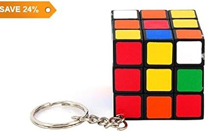 JUN Mini Keychain 3*3*3 Cube Puzzle Magic Game Toy 10PCs