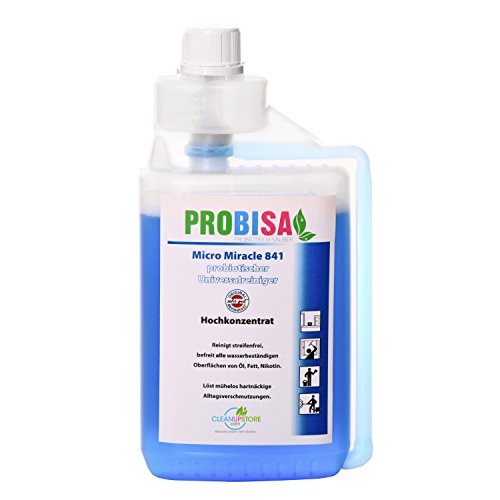 Limpiador Orgánico todo propósito - Limpiador del Hogar - Aerosol Limpiador de Ventanas Micro Milagro 841 Probisa (500 ml de Concentrado, rinde de 25 Litros, Listo para Usar)