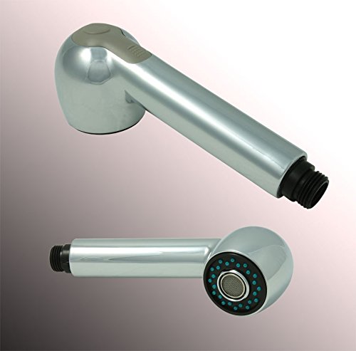 Sanlingo Ersatz Brausekopf Geschirrbrause mit 2 Strahlarten und Antikalk Noppen Chrom - 2