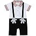 iiniim Baby Boys Infant One Piece Gentleman Formal Jumpsuit Romper Suit Outfit Clothes