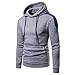Produktbild Herren Winter Hoodie Herbst Patchwork Kapuzenpullis Langarm Hoodie Mantel Kordelzug Pullover Sport Baumwolle Sweatshirt Top Bluse Mode Rundkragen Outerwear 2018 Neue Hoodie Hemd Felicove