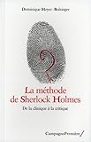 Image de La méthode de Sherlock Holmes - De la clinique à la critique
