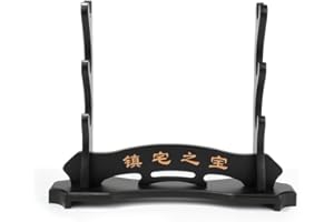 Udekit Japanischer Samurai Schwerthalter Katana Messer Schwertständer Waffenständer für eine Vielzahl von Waffen,Cosplay Schwert,Demon Slayer Katana,Tanjirou,Waffen ständer(3Layer)