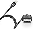 equinux tizi Flip (90 cm) - Flip USB pour c&acirc;ble Lightning (chargement et synchronisation), dot&eacute; d'un connecteur USB Flip intelligent (r&eacute;versible), certifi&eacute; par Apple comme &laquo; Made for iPad, iPhone, iPod &raquo; (MFI)