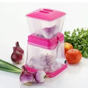 NK ENTERPRISE Big Onion & Chilly Cutter Vegetable Chopper (Multicolor)