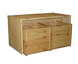 Kindersitzgruppe Tisch + 2 Wendehocker für Kleinkinder, Massivholz aus nachhaltiger Waldwirtschaft FSC® zertifiziert, direkt vom deutschen Hersteller