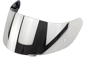 JDON-HATS Visière de lentille de Protection Contre la Mot de Moto avec Serrure for AGV K1 K1 K3 K5 (Couleur : Sliver)