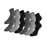 Durchläufer(NOS) PUMA Unisex Quarter Quarters Socken 12er Pack, Größe:39-42;Farbe:anthracite/light grey mel/middle grey mel
