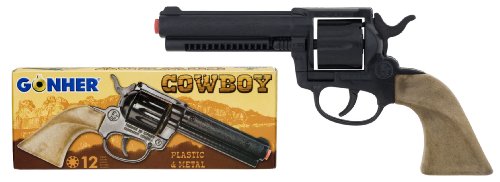 Imagen 2 de Gonher 120/6 - Révolver de vaquero (12 balas de largo alcance, 24 cm), color negro