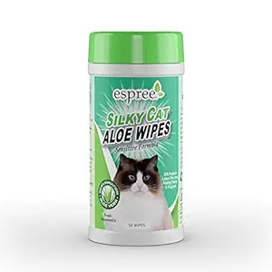 Espree Silky Cat Aloe Wipes, 50 count