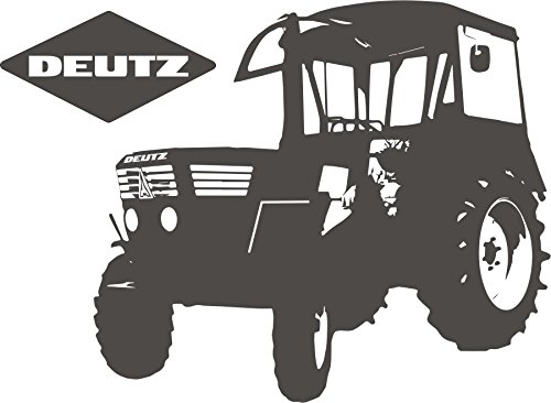 KFZ-Aufkleber – DEUTZ – Traktoren – Autoaufkleber – verschiedene Größen und Farben (M070 Schwarz, 450 mm x 330 mm) - 2