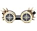Produktbild Unisex Stacheldraht Steampunk Goggles Spikes Schutzbrille Brille Vintage Cosplay Party Schweißen Rave Goth Punk Musikfestival Gläser Mit Led Licht