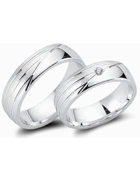 Cera 925 Silber Eheringe 1Paar, CRG27
