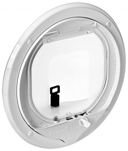 Preisvergleich Produktbild - Magnetische Katzenklappe - Weiß