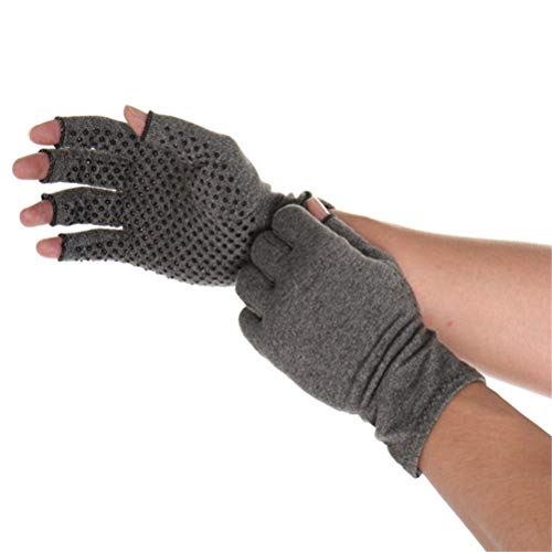 Preisvergleich Produktbild ASOSMOS 1 Paar Kompressionshandschuh Karpaltunnel Handgelenkstütze Arthritis Therapie Schmerzlinderung Fingerlose Handschuhe