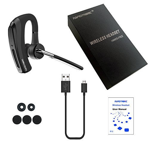 Bluetooth Headset, Rapidtronic V4.1 Wireless Bluetooth Headset Universal Bluetooth Headset einseitiges Bluetooth Headset mit Mikrofon fÃ¼r Handy Smartphones,Android, PC und andere Bluetooth GerÃ¤te