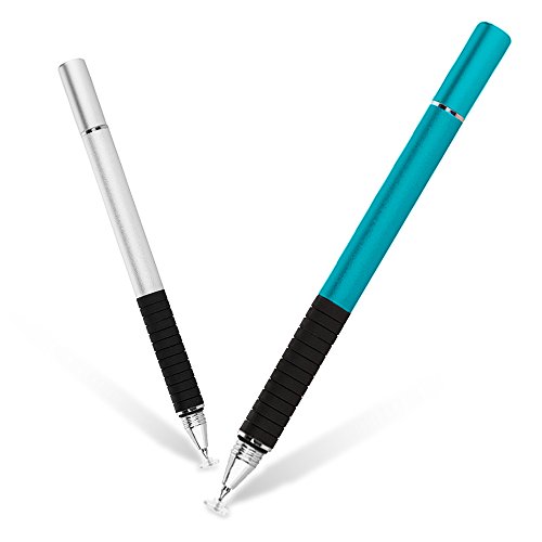 HuntGold Doppel Spitze Stoff + Feine Runde Dünne Spitze Kapazitiv Touchscreen Eingabestift Blau - 3