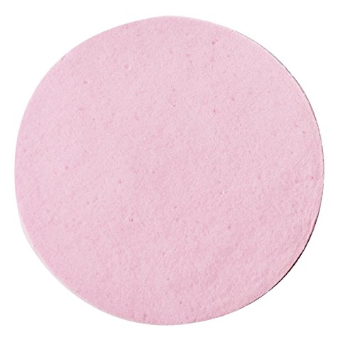 Hive of Beauty PVA Round 8cm Pink Cosmetic Sponge Facial Washing Cleansing Exfoliating Pads CODE: HBA1450