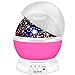 Produktbild Moredig Nachtlicht Sternenhimmel Projektor, Baby Licht 360° Rotation LED Sternenlicht Lampe Sternhimmelprojektor mit 8 Farbige Lichter Projektion, Perfekte Geschenk für Babys & Kinder - Rosa