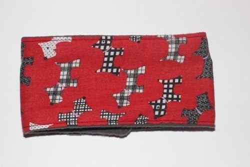 SIZE 0 8-10" dog puppy belly band *Red Scottie* marking wee wrap nappy stop incontinence spray