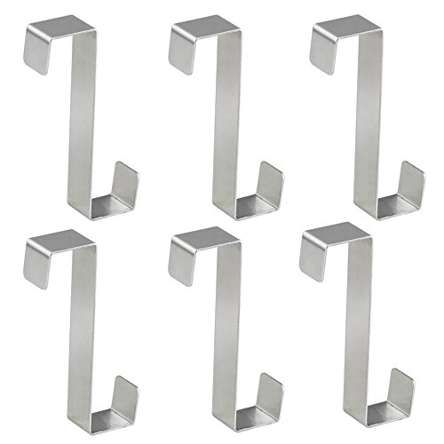 Yahee Türhaken Türhänger Kleiderhaken Badezimmerhaken Garderobenhaken aus Edelstahl 6er Set
