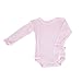 Celavi Baby Girls Body Long Sleeve Coloured Wool Blouse, Pink (Rose), 80 cm
