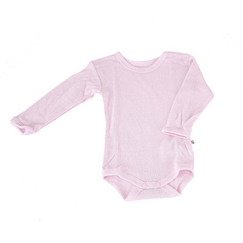 Celavi Baby Girls Body Long Sleeve Coloured Wool Blouse, Pink (Rose), 80 cm