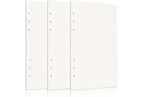 JOY & INSPIRATION 3 paquetes de papel de recambio 6 agujeros A6, Papel de recambio Blanco, 165 hojas/330 Páginas para agendas, planificadores, diarios, proyectos de bricolaje, bocetos, pintura