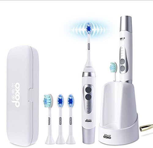 Sonicare Toothbrush Rechargeable Sonicare DiamondClean Electric Toothbrush Timer with Replacement Heads Water Proof Achieve Deep Clean By DOXO