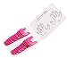 Charites Reusable 10 Sizes Nail Polish Stencil Kit Nail Gel Molds Nail Edge Skin Barrier Maincure Tool Pink