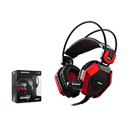 Preisvergleich Produktbild Rampage SN-R5 Stereo Gaming-Headset Gaming-Headset Mikrofon Kopfhörer PC (Rot)